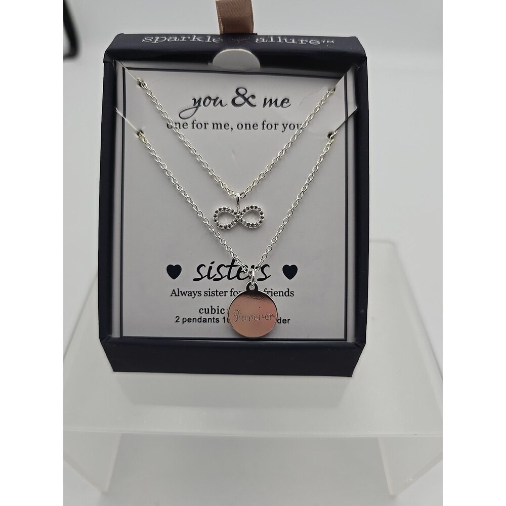Sisters 2-piece Necklaces | Inspiring Jewelry & Gifts In Box Birthday Christmas